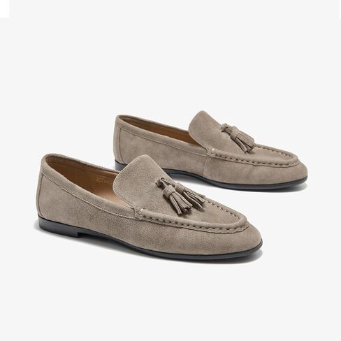Beau Today Suede Tassel Laiders for Women ، تنزلق على أحذية شقق مريحة ، وخفيفة الوزن للسيدات المتوازيات ، اللباس ، والأعمال التجارية غير الرسمية القيادة in Saudi Arabia