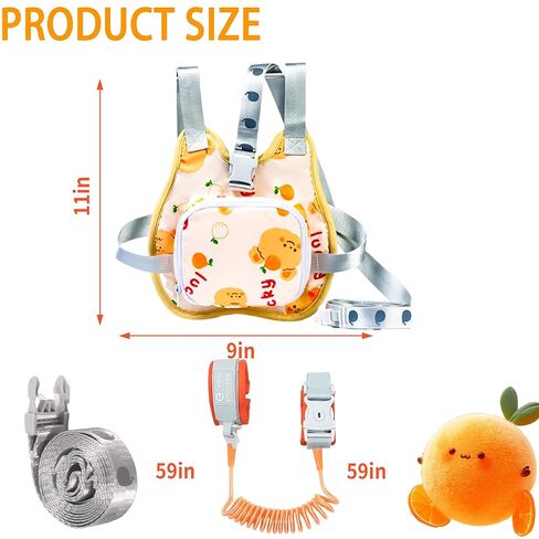 Toddler Backpacks Leash with Anit-Lost Wrist Link,Toddler Harness with Leash,Wrist Leash for Kids, Toddlers, Baby Ages 1-4 in Saudi Arabia