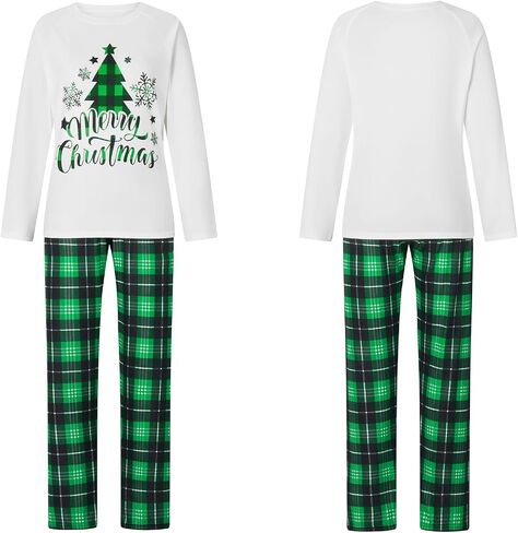 WephuPSho Christmas Family Pajamas Xmas Matching Family Pajama Holiday Pjs Xmas Jammies Sleepwear Set in Kuwait