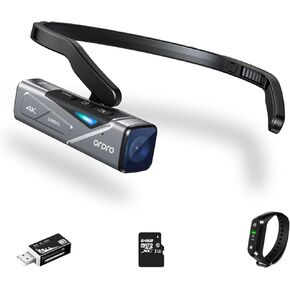 ORDRO 4K Head-Mounted Camcorder - FPV Vlog Camera 60FPS with 64G Micro Card & Build-in 1000mAh Battery in Saudi Arabia