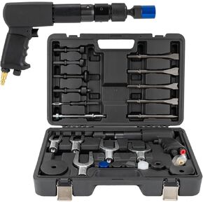 Air Hammer Kit with 25PCS Multifunctional Powerful Pneumatic Hammer Piece Chisel Set, 2100BPM Pneumatic Hammer Set, Heavy Duty Iron Sleeve Removal Tool with Carrying Case in Saudi Arabia