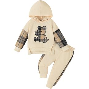sweetabby Toddler Baby Girl Clothes Long Sleeve Hoodies Sweatshirt Pants Fall Sweatsuit Outfits Baby Clothes for Girls in Saudi Arabia