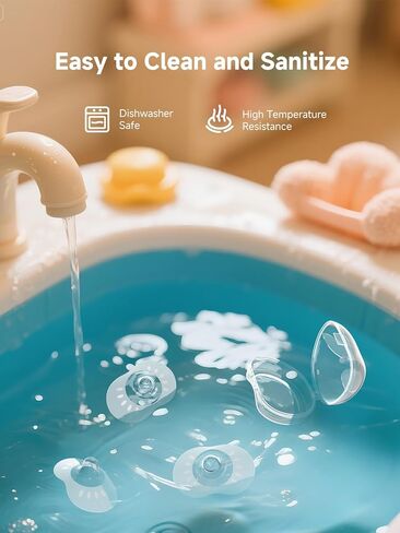 دروع الحلمة للحديدين الجدد في الرضاعة الطبيعية ، والاتصال حراس الحلمة من أجل الرضاعة الطبيعية مع حلمات مسطحة ومقلوبة أو صعوبة في امتصاص السيليكون من الدرجة الغذائية ، والراحة الفائقة والرقيقة الفائقة ، وزوج واحد ، 20 ملم in Kuwait