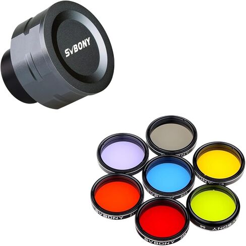 SVBONY 1.25 inches Moon Filter CPL Filter Five Color Filters Kit with SV105 Telescope Camera in Saudi Arabia