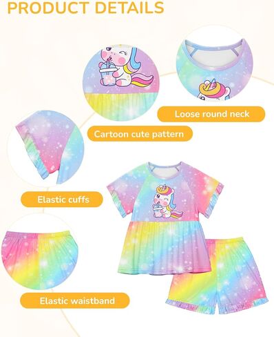 LQSZ مطابقة الفتيات و Doll Pajamas مجموعة للطفل الفتيات القصيرة in Saudi Arabia