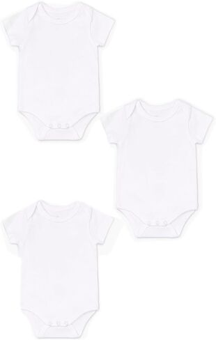 MONICA + ANDY Short Sleeve Jack & Jill Bodysuit, 100% Organic Baby Clothes for Girls & Boys, Newborn, Infant & Preemie Sizes in Saudi Arabia