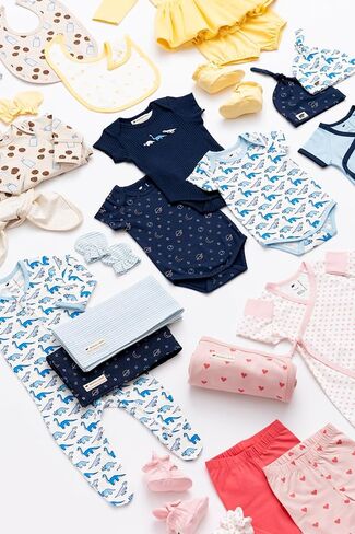 Monica + Andy Baby Organic Short Sleeve Jack and Jill Bodysuit in Kuwait