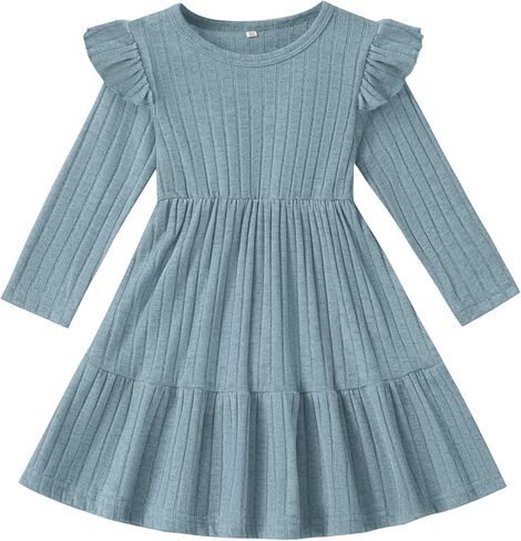 فتيات صغيرات فتيات صغيرات مضلعة متماسكة كشكش طفل الخريف الشتاء in Kuwait