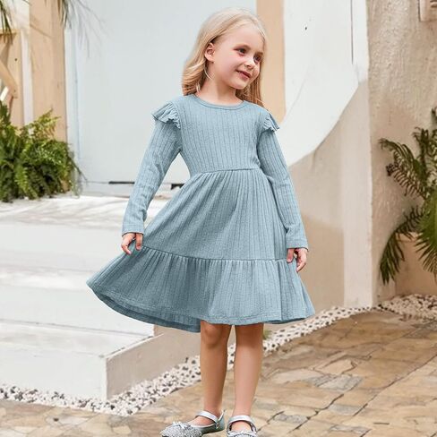 فتيات صغيرات فتيات صغيرات مضلعة متماسكة كشكش طفل الخريف الشتاء in Kuwait