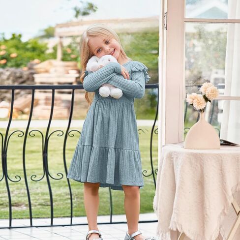 فتيات صغيرات فتيات صغيرات مضلعة متماسكة كشكش طفل الخريف الشتاء in Kuwait