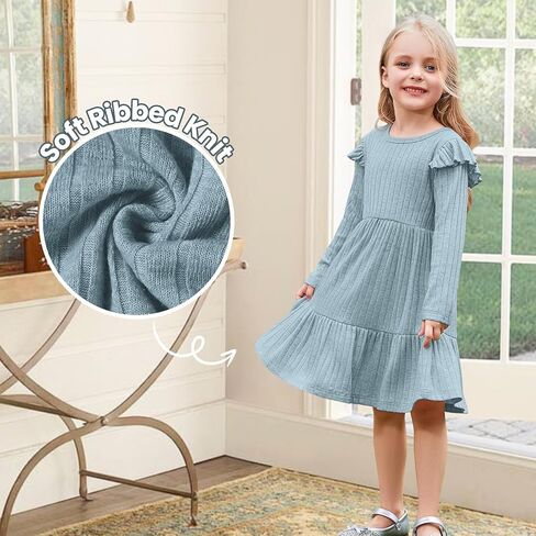 فتيات صغيرات فتيات صغيرات مضلعة متماسكة كشكش طفل الخريف الشتاء in Kuwait