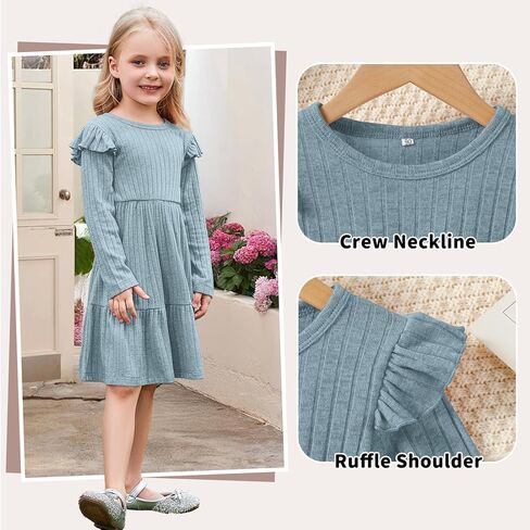 فتيات صغيرات فتيات صغيرات مضلعة متماسكة كشكش طفل الخريف الشتاء in Kuwait