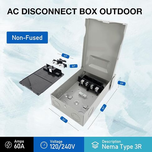 Z ZDS-60A Pull-Out Disconnect Switch 60A 240V Non-Fused,Replacement DDS-60U,MA-NFD60A,83315,755-60NF,Pack 6 in Saudi Arabia