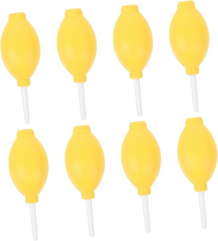 Happyyyami 8pcs لمبة مطاطية المضخات مضخات المنظفات المنظف لأدوات تنظيف العدسات الكاميرا أدوات تنظيف الهواء الأصفر لبلاد لوحة المفاتيح المحمول وإزالة غبار الهاتف عشوائي in Saudi Arabia