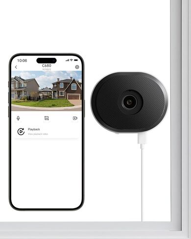 Zosi C680 2K Camera Security Window Window مع رؤية ليلية كاملة اللون ، كاميرا واي فاي مكون من 3 ميجابكسل للأمان المنزلي ، الكشف عن المركبات البشرية منظمة العفو الدولية ، واي فاي 2.4/5 جيجا هرتز ، 24/7 تسجيل ، حديث 2. in Kuwait