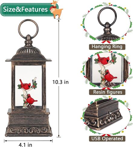 Gnome Snow Globe Fall Decorations for Home, Thanksgiving Glittering Lighted Lantern Autumn Decor in Kuwait