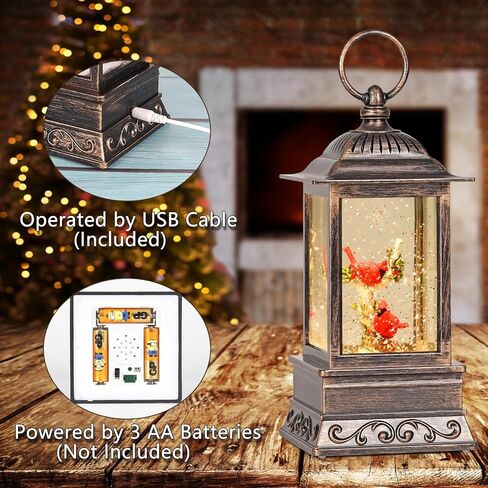 Gnome Snow Globe Fall Decorations for Home, Thanksgiving Glittering Lighted Lantern Autumn Decor in Kuwait