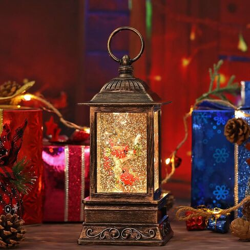 Gnome Snow Globe Fall Decorations for Home, Thanksgiving Glittering Lighted Lantern Autumn Decor in Kuwait