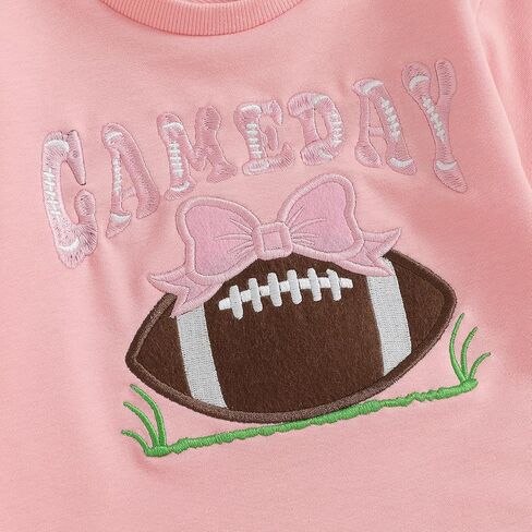 Baby Girl Football Outfit Infant Bubble Romper Sweatshirt Newborn Onesie Cute Long Sleeve Fall Clothes Clothes in Saudi Arabia