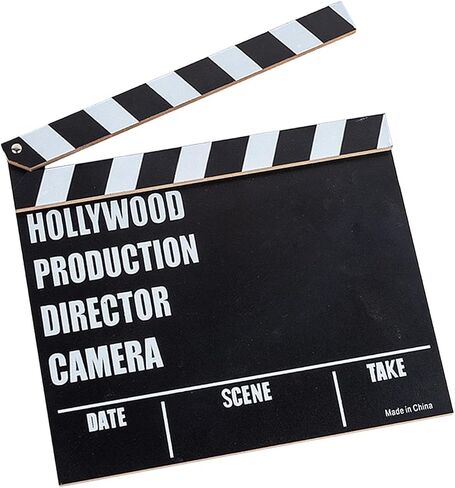 TV Movie Film Clap Board, Clapper Board, Slateboard Movie Night Party Supplies Vintage Writeable Director Clapperboard in Saudi Arabia