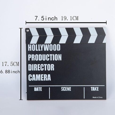 TV Movie Film Clap Board, Clapper Board, Slateboard Movie Night Party Supplies Vintage Writeable Director Clapperboard in Saudi Arabia