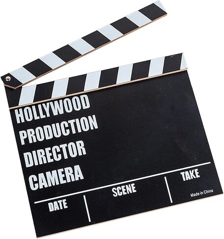 TV Movie Film Clap Board, Clapper Board, Slateboard Movie Night Party Supplies Vintage Writeable Director Clapperboard in Saudi Arabia