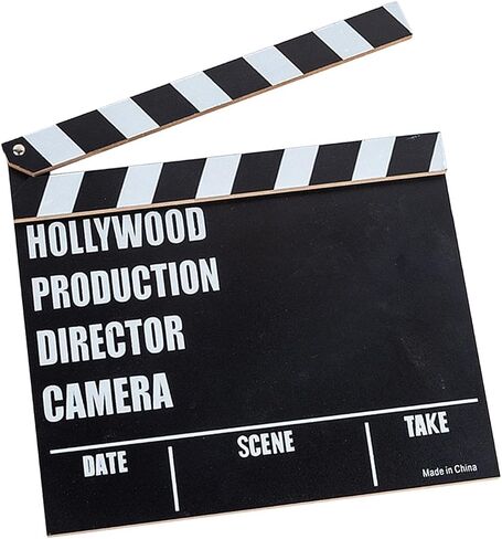 TV Movie Film Clap Board, Clapper Board, Slateboard Movie Night Party Supplies Vintage Writeable Director Clapperboard in Saudi Arabia