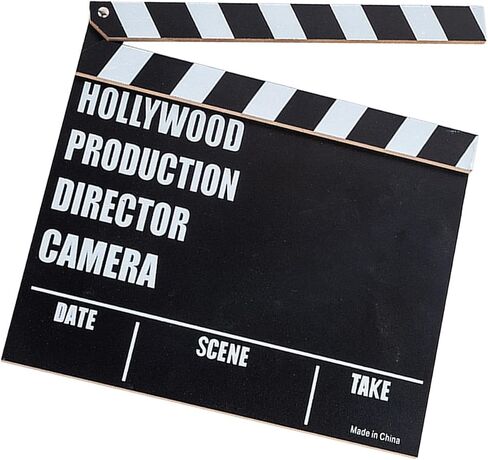 TV Movie Film Clap Board, Clapper Board, Slateboard Movie Night Party Supplies Vintage Writeable Director Clapperboard in Saudi Arabia