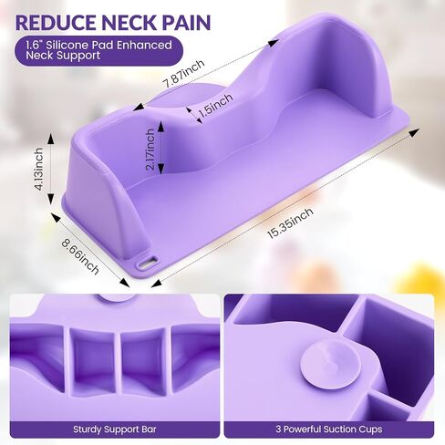 Hair Washing Station for Kids, Portable Silicone Hair Washing Basin for Sink & Bathtub, Tear-Free Shampoo Bowl with Rinse Cup,Make Wash Day Much Easier in Kuwait
