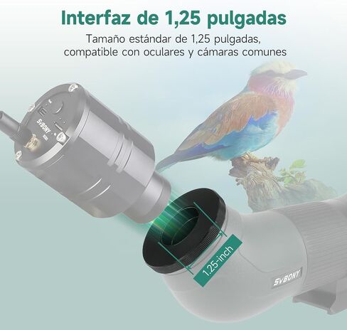 SVBONY SA406 Upgrade M42 Female to M42 Male Adapter, 1.25 Inches Spotting Scopes Adapter for SA401 Spotting Scope, 1.25" eyepieces and WiFi Eyepiece for Bird Watching and Photography in Saudi Arabia