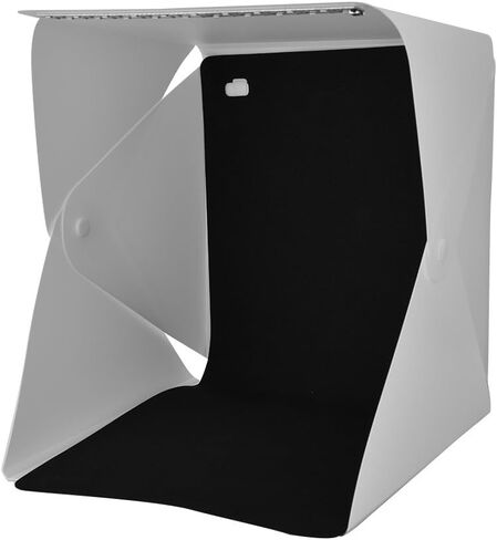 Photography Tabletop Photography Backdrop Stand 25×23×3 Portable Foldable Studio Photography Light Box Tent Kit with 4 Colors Backgrounds in Saudi Arabia