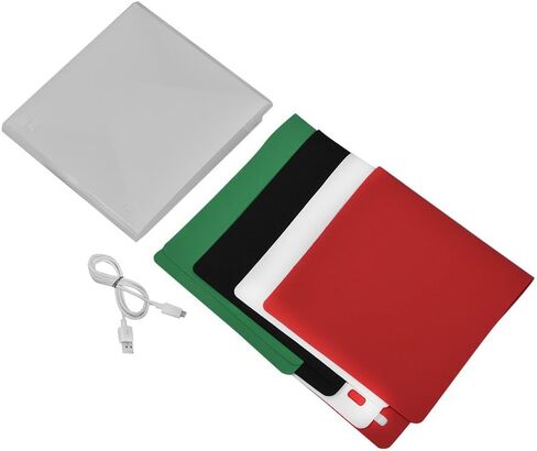Photography Tabletop Photography Backdrop Stand 25×23×3 Portable Foldable Studio Photography Light Box Tent Kit with 4 Colors Backgrounds in Saudi Arabia