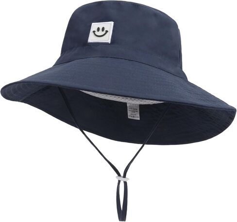 Baby Sun Hat Smile Face UPF 50+ Toddler Bucket Hat for Boys Girls 0-7 Years in Kuwait
