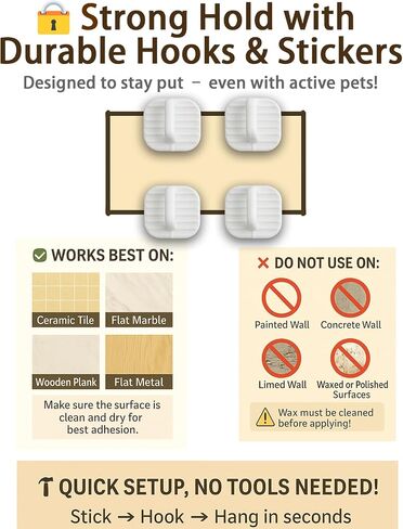 MESH PET GATE-لا حافز سهلة التثبيت ، مساعد جيد ، سياج سلامة الكلاب القابل للطي المحمول للسلالم والمداخل ، 43.3 ″ W × 28.3 ″ H مع 4 خطافات لاصقة in Kuwait