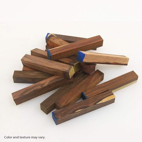 Cocobolo متنوعة من الفراغات الخشبية القلم ، 3/4 "× 3/4" × 5 "، 15 حزمة ، تشمل كوكوبولو متميز ، كوكوبولو وكوكوبولو متعددة النغمات in Kuwait