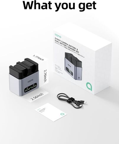 Llano 2-Pack 1350mAh بطاريات EN-EL25 وشاحن سريع 20 واط لـ Nikon Z50 II ، Z50 ، Z30 ، ZFC ، سبيكة ألومنيوم تبديد الحرارة ، مشحونة بالكامل ، شحنة كاملة ، in Saudi Arabia