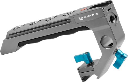 كوندور الأزرق | Trigger Pro Top Handle (تشغيل/توقف) | تصميم قبضة مريح ومريح | السكك الحديدية المدمجة في الناتو ، وخيارات التثبيت الإضافية ، ودعم قضيب جانبي 15 ملم ، و Cold Shoe Mount | الفضاء الرمادي in Saudi Arabia