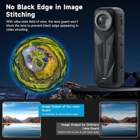حارس العدسة لـ Insta360 X5 ، غطاء عدسة مواد الكمبيوتر لإكسسوارات Insta 360 X5 مع انتقال إضاءة عالي ، طلاء مضاد للانعكاس ، حماية مقاومة للخدش وتصميم تويست (2 عبوة) in Saudi Arabia