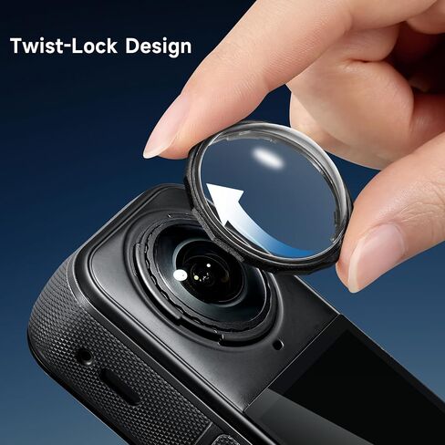 حارس العدسة لـ Insta360 X5 ، غطاء عدسة مواد الكمبيوتر لإكسسوارات Insta 360 X5 مع انتقال إضاءة عالي ، طلاء مضاد للانعكاس ، حماية مقاومة للخدش وتصميم تويست (2 عبوة) in Saudi Arabia