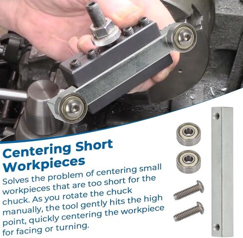 Small Stock Centering Tool, Lathe Bump Roller, Truing Tool, 0XA, AXA, BXA, 1/2" Quickly Center Workpieces Before Machining in Saudi Arabia