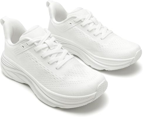 Athlefit Women's Slip on Walking Tennis Shoes غير انزلاق خفيفة الوزن أحذية رياضية رياضية خالية من اليدين in Saudi Arabia