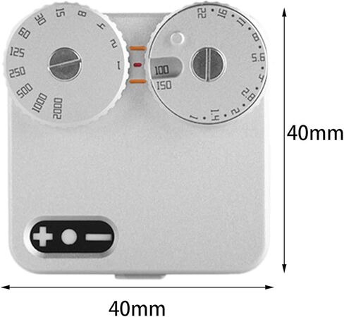 Light Meter Real Time Metering Tool Hole and Shutter Speed Vintage 2 Dial Shop Travel Adjustable Camera Photometer in Saudi Arabia