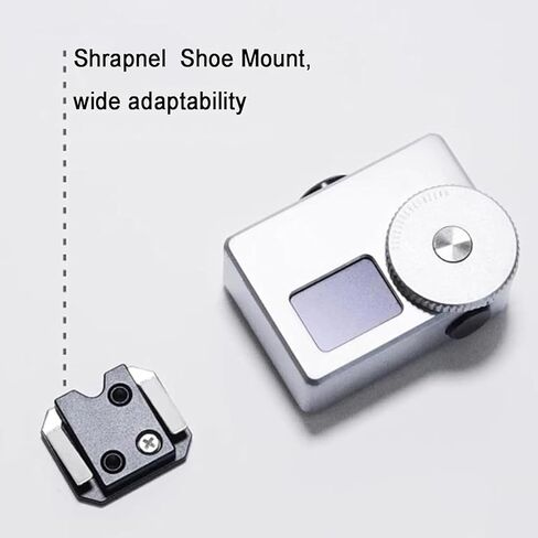 تصوير عدادات الضوء ، أداة القياس في الوقت الفعلي ، عداد الضوء للكاميرا القديمة ، نطاق سرعة الغالق 30S-1/8000s ، القياس في الوقت الفعلي/1-أسود (أسود) in Kuwait