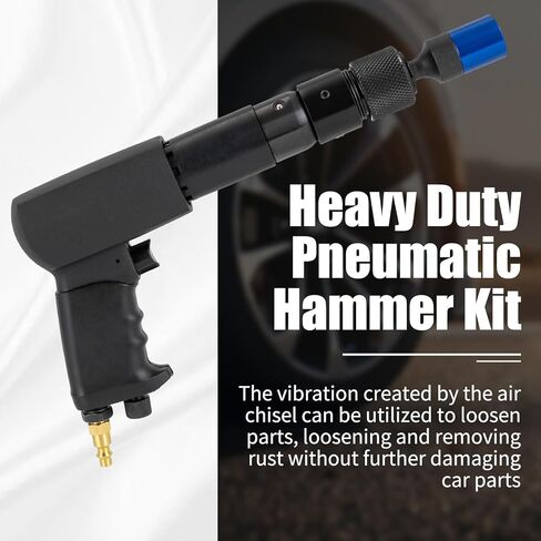 Air Hammer Kit with 25PCS Multifunctional Powerful Pneumatic Hammer Piece Chisel Set, 2100BPM Pneumatic Hammer Set, Heavy Duty Iron Sleeve Removal Tool with Carrying Case in Saudi Arabia