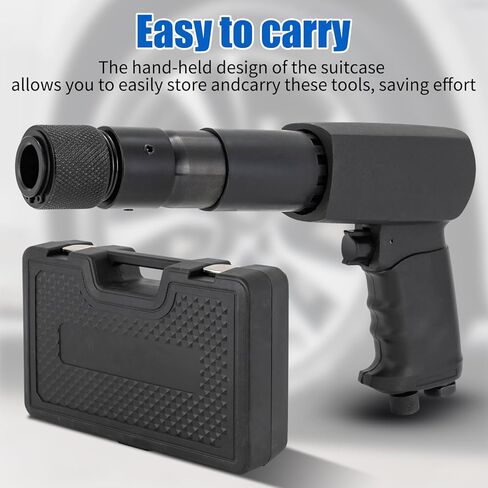 Air Hammer Kit with 25PCS Multifunctional Powerful Pneumatic Hammer Piece Chisel Set, 2100BPM Pneumatic Hammer Set, Heavy Duty Iron Sleeve Removal Tool with Carrying Case in Saudi Arabia