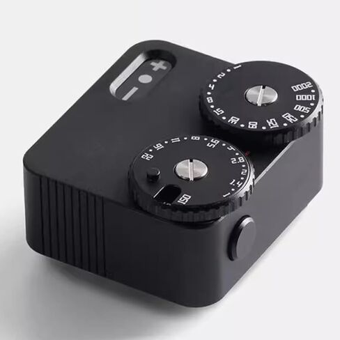 Light Meter for Cameras,Real-time Metering Tool,2 Dial to Adjust Aperture and Shutter Speed 23 Gears,w/Cold Shoe Mount,for Rangefinder (Silver) in Saudi Arabia