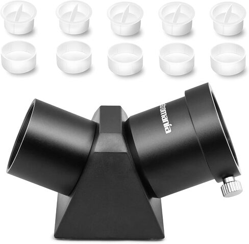 Astromania 1.25 Inch Dust Caps Set - Bundle with - 1.25" 45-Degree Diagonal Prism Optical Prism in Saudi Arabia