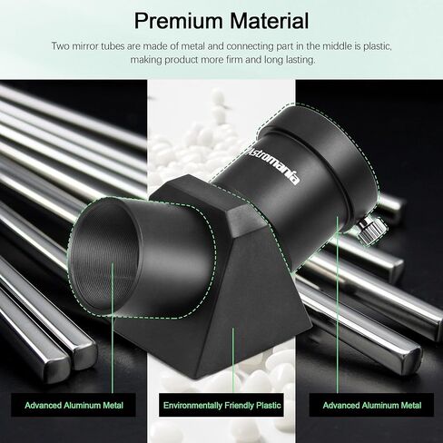 Astromania 1.25 Inch Dust Caps Set - Bundle with - 1.25" 45-Degree Diagonal Prism Optical Prism in Saudi Arabia