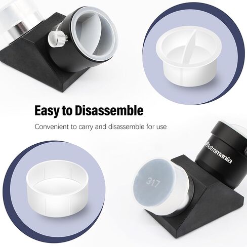 Astromania 1.25 Inch Dust Caps Set - Bundle with - 1.25" 45-Degree Diagonal Prism Optical Prism in Saudi Arabia