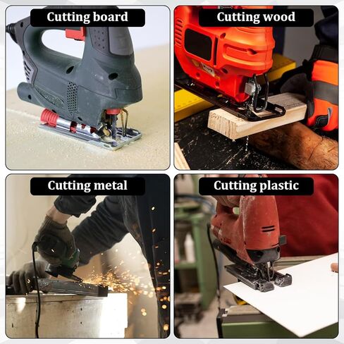 10Pcs T Shank Jigsaw Blades Wood Jig Saw Blade for Metal Plastic Cutting Metal Blades for Jigsaw, T111D, T101AO, T101BR, T101D, T101B, T118A, T118B, T144D, T244D,T111C in Saudi Arabia
